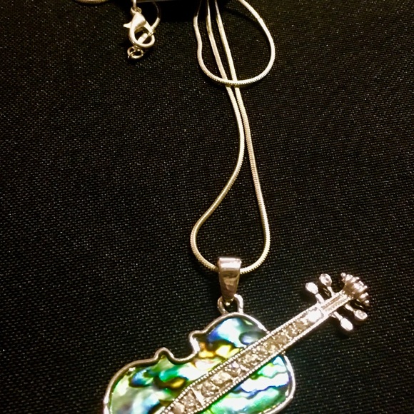 Abalone guitar necklace new 💕 - Picture 2 of 2